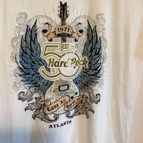 Hard Rock 50th Anniversary Graphic Tee – Atlanta Hair Rock Tribute - Picture 1 of 4